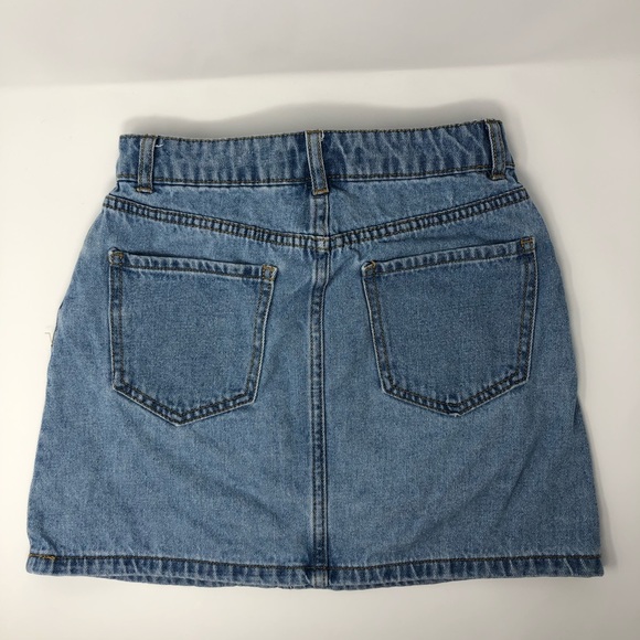 Forever 21 lace-up denim mini skirt - Picture 3 of 4